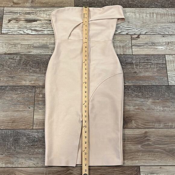 Bodycon Collection Kyra Bandage Dress in Dusty Pink Size M - Picture 6 of 12